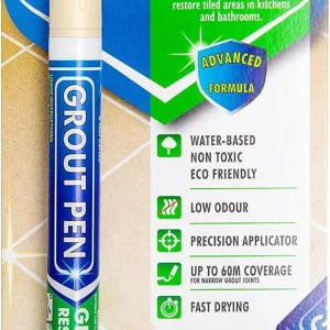 Grout Pen Cream Tile Paint Marker: Waterproof Grout Paint Pen, Tile Grout