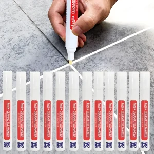 12X Grout Pen Tile Paint Marker Waterproof Sealer White Repair Colorant Floor