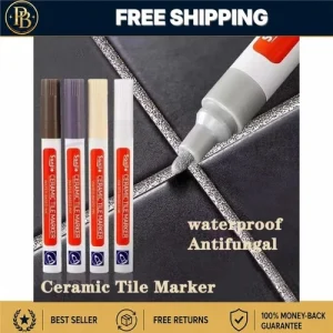 Waterproof Tile Grout Marker Pen 5-Color Set Bathroom Floor Wall Repair